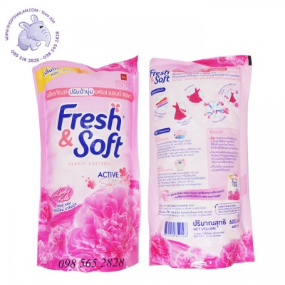 Nước xả Fresh & Soft 600ml Thái Lan - Lovely Kiss